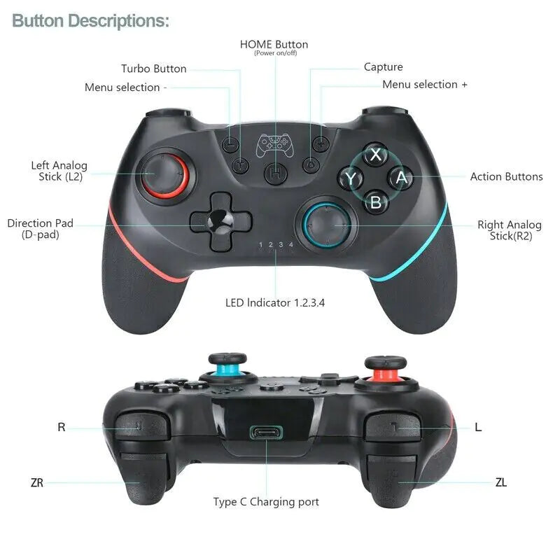 Switch Pro-Wireless Gamepad