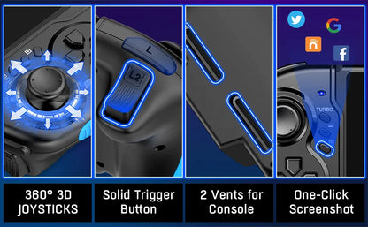 Dual Shock Switch Joy-Con Controller